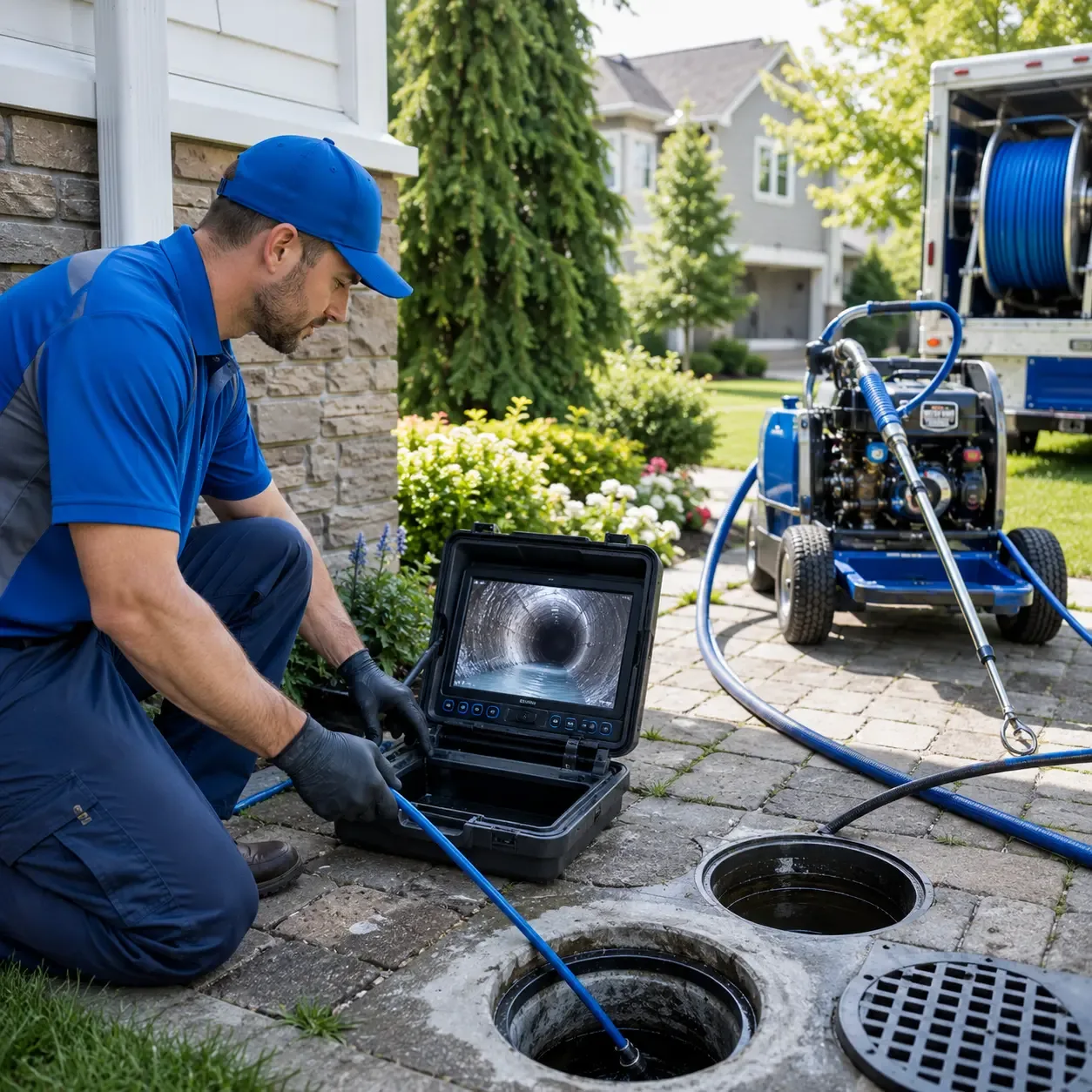 Outdoor drain cleaning professionals serving Portland, PA
